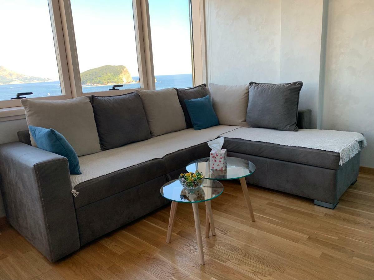 Panoramic Sea View 3-Bedroom Apartment 50 M From The Sea Μπούντβα Εξωτερικό φωτογραφία